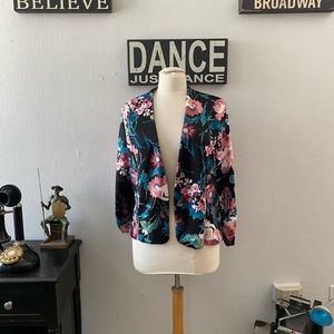 Open Floral Blazer